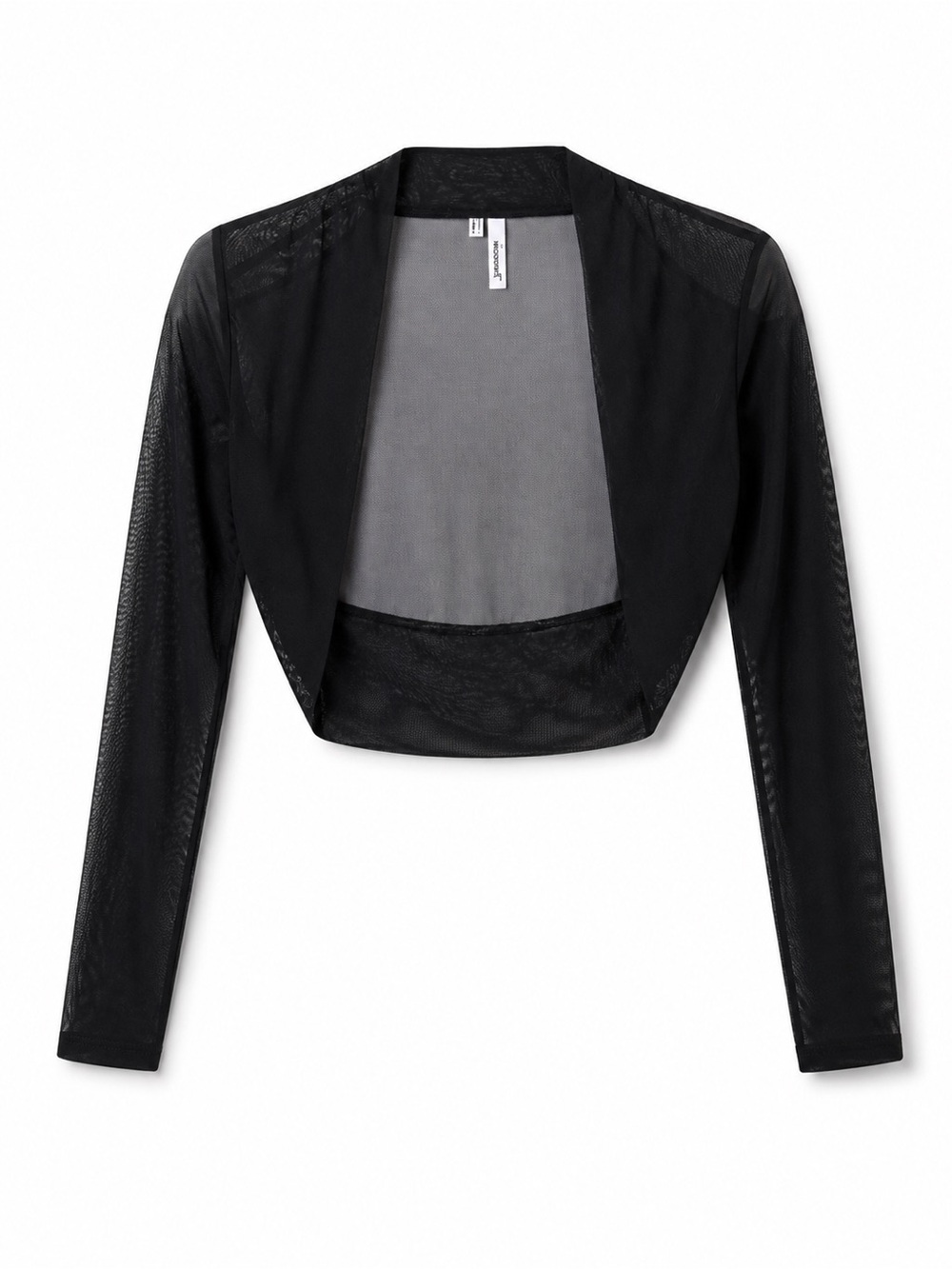 Black Sheer Mesh Cropped Bolero